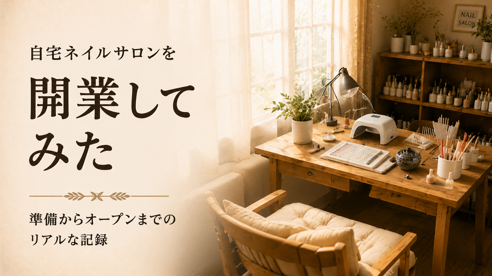 自宅ネイルサロンをやってみてわかったこと